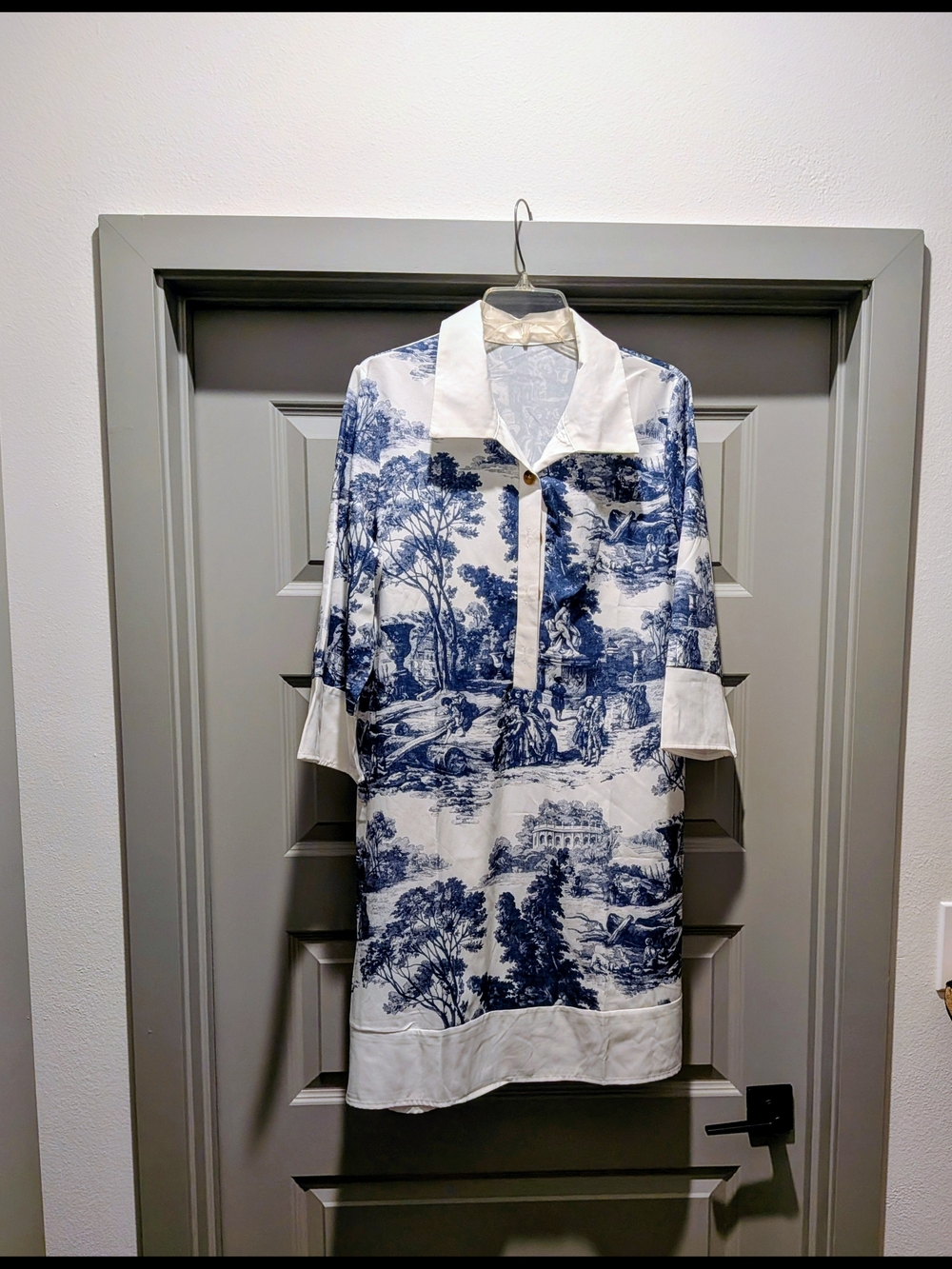 Toile De Jouy Print Mini Dress - Picture 7 of 10